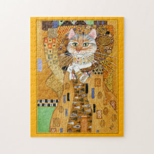 Klimt Gold Cat spoof puzzel Legpuzzel