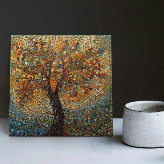 Klimt Golden Tree Abstract Art Nouveau Tegeltje