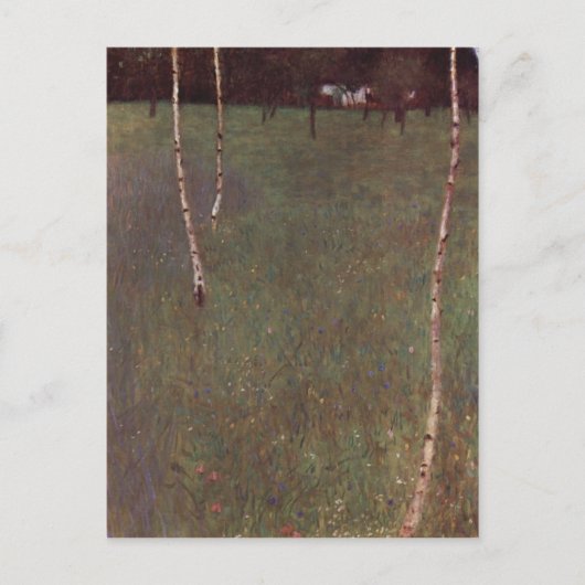 Klimt, Gustav Bauernhaus mit Birken 1900 Technique Briefkaart (Voorkant)