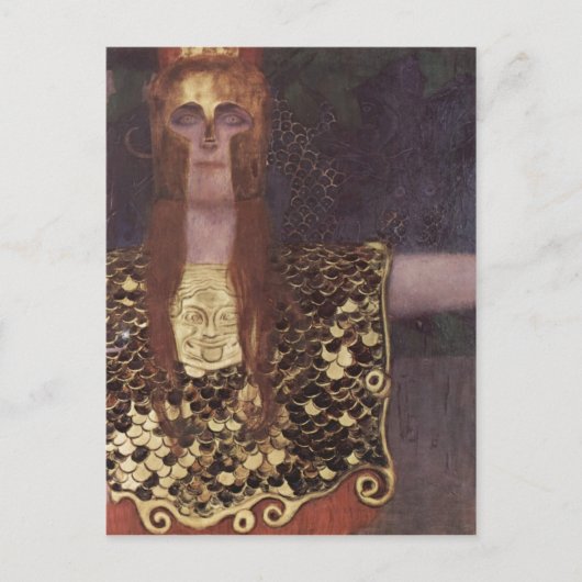Klimt, Gustav Pallas Athena 1898 Technique ?l auf  Briefkaart (Voorkant)