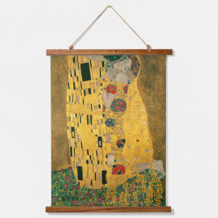 Klimt // Het kus schilderen Hangend Wandkleed