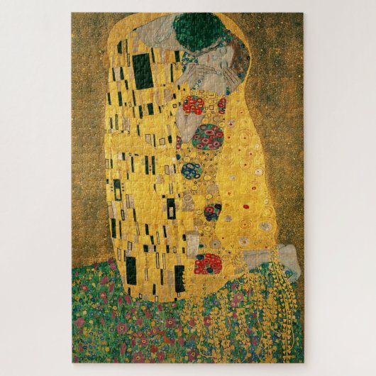 Klimt // Het kus schilderen Legpuzzel (Verticaal)