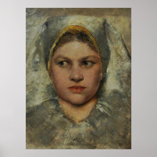 Klimt - hoofd van een student poster (Voorkant)