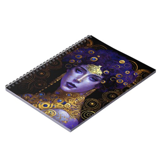 Klimt Inspiré Queen Goddess Carnet (Côté gauche)