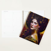 Klimt Inspiré Queen Goddess Planner (Devant avec enveloppe)