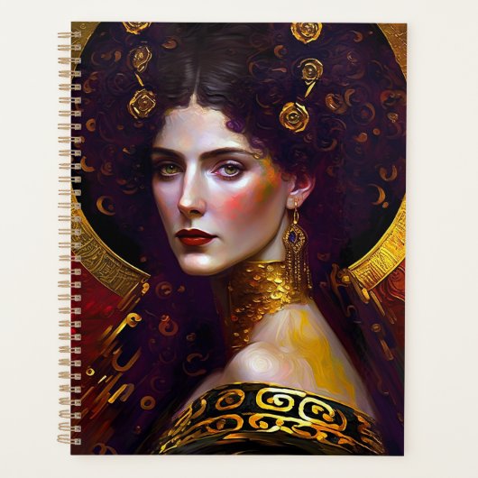 Klimt Inspiré Queen Goddess Planner (Devant)
