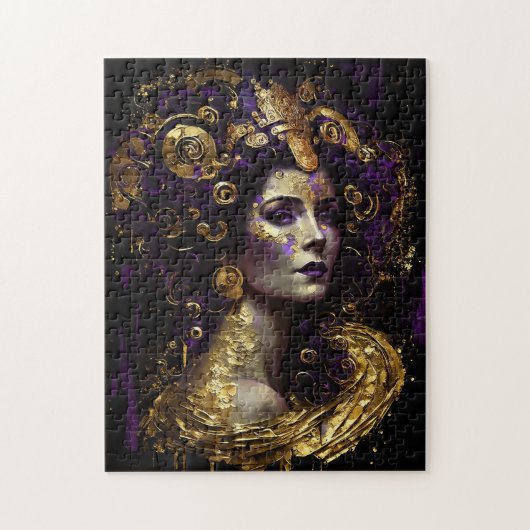 Klimt Inspiré Queen Goddess Puzzle (Vertical)