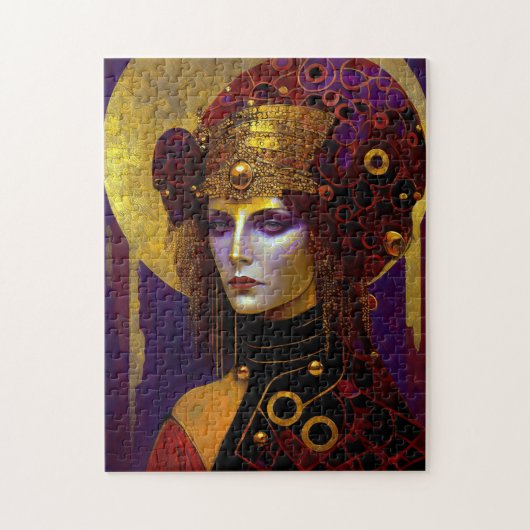 Klimt Inspiré Queen Goddess Puzzle (Vertical)