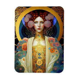 Klimt Inspired Queen Goddess Fantasy Art Magneet
