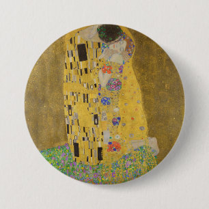 Klimt is de Kus Ronde Button 7,6 Cm