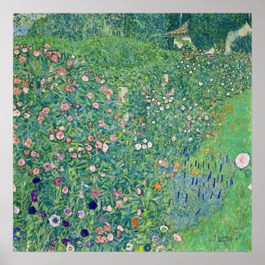 Klimt Italiaans landschap herstelde Afbeelding kle Poster (Voorkant)