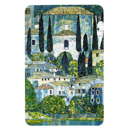 Klimt - Kerk in Cassone Magneet (Verticaal)