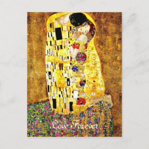 Klimt kunst - De Kus - Liefde Voor Altijd Briefkaart