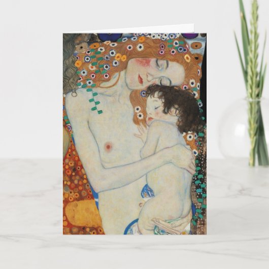 Klimt, moeder en kind kaart (Voorkant)