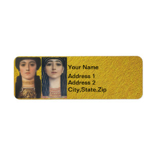 Klimt Oud-Griekenland Egypte Godin Portretten Etiket