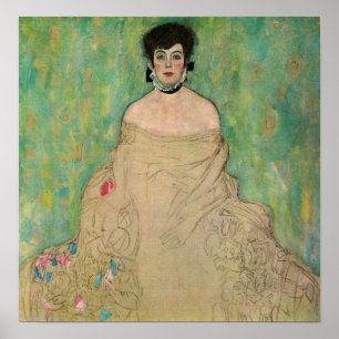 Klimt - portret van Amalie Zuckerkandl Poster