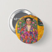 Klimt Portret van Eugenia Primavesi Ronde Button 5,7 Cm (Voorkant /achterkant)