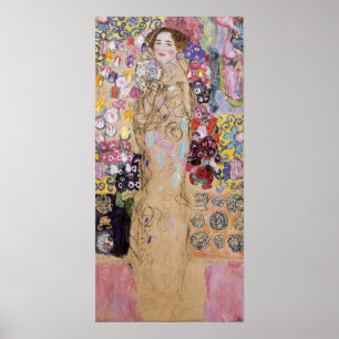 Klimt - portret van Maria Munk (onvoltooid) 1918 Poster