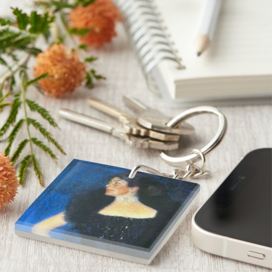 Klimt Portret van Roos von Rosthorn-Friedmann Sleutelhanger (Voorkant Rechts)