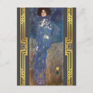 Klimt Restored Emilie Floge Art Nouveau Painting Briefkaart