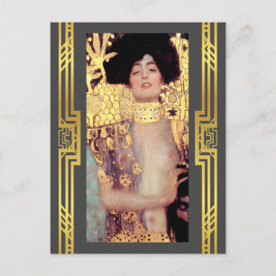 Klimt Restored Judith Holofernes Art Nouveau Briefkaart