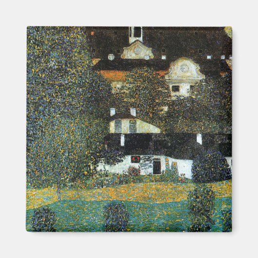 Klimt - Schloss Kammer am Attersee II Magneet (Voorkant)