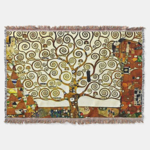 Klimt - The Tree of Life, stoclet frieze Deken