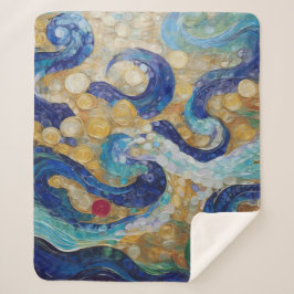 Klimt Water Serpents Sherpa Deken