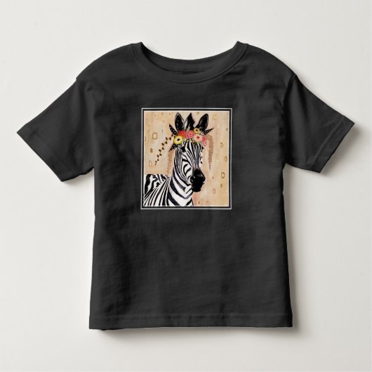 Klimt Zebra | Bodemteelt Kinder Shirts (Voorkant)