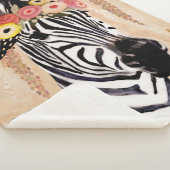 Klimt Zebra | Bodemteelt Sherpa Deken (3/4)