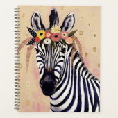 Klimt Zebra | In bloemen toegevoegd Planner (Voorkant)
