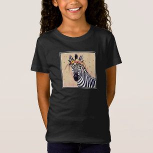 Klimt Zebra In bloemen toegevoegd T-shirt