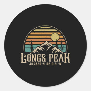 Klimtoerist Colorado Wandelberg Longs Pe Ronde Sticker