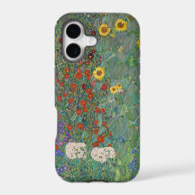 Klimt's Boerderij tuin met zonnebloemen