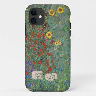 Klimt's Boerderij tuin met zonnebloemen iPhone 11 Hoesje