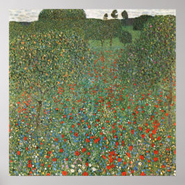 klimt's Mohnfeld Poster