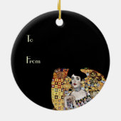 Klimt's portret van Adele Bloch-Bauer Keramisch Ornament (Achterkant)