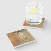 Klimt's portret van Adele Bloch-Bauer Stenen Onderzetter (Zijkant)