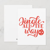 Klingel het hele traject feestdagenkaart (Voorkant / Achterkant)