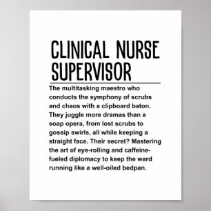 Klinisch verpleegkundige supervisor poster