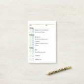 Klinische notities en herinneringen post-it® notes (Op bureau)