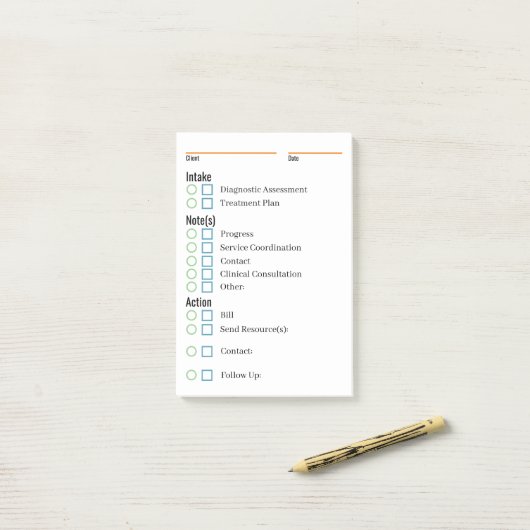 Klinische notities en herinneringen post-it® notes (Op bureau)