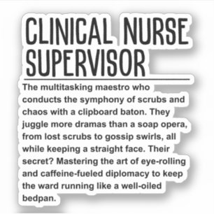 Klinische verpleegkundige Supervisor Sticker