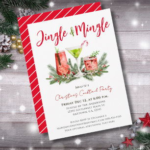 Klink en meng feestelijke Kerstcocktails Kaart