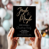 Klink & Klets Kerst Script Zwart Kerstfeest Kaart