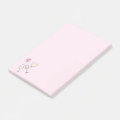 Klinkende champagneglazen post-it® notes (Schuin)