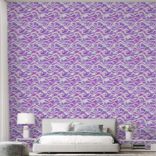 Klinkende golven Comfortabele kleuren Behang