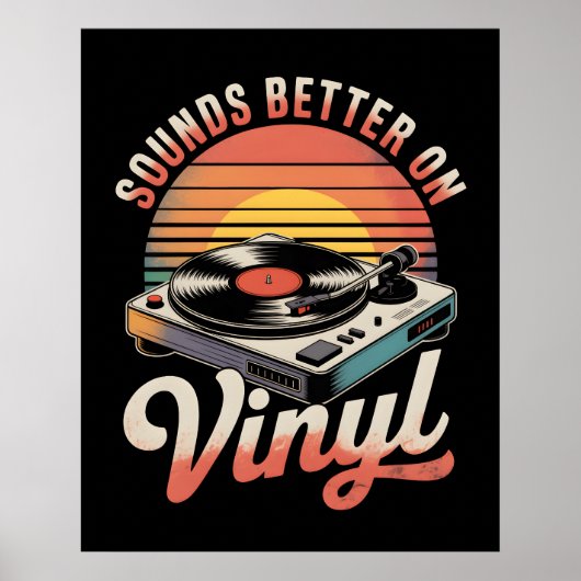 Klinkt beter op vinyl poster (Voorkant)