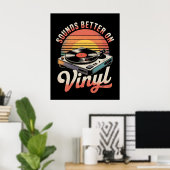 Klinkt beter op vinyl poster (Thuiskantoor)