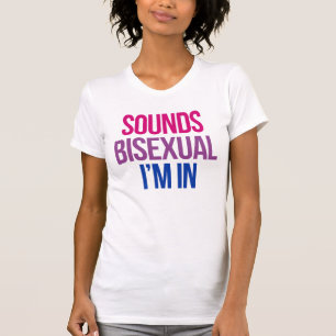 Klinkt Biseksueel Ik doe mee T-shirt